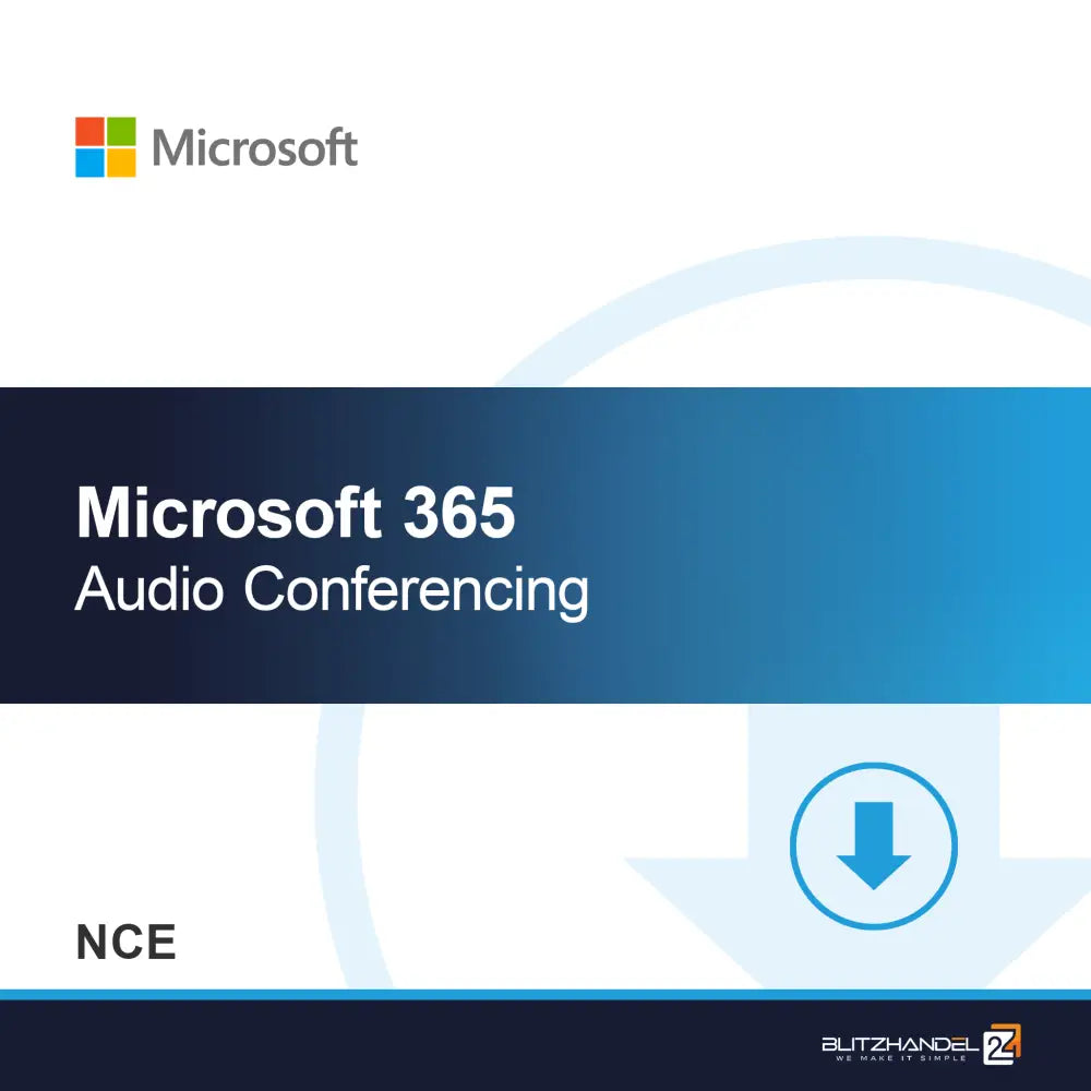 Microsoft 365 Audio Conférence (NCE)