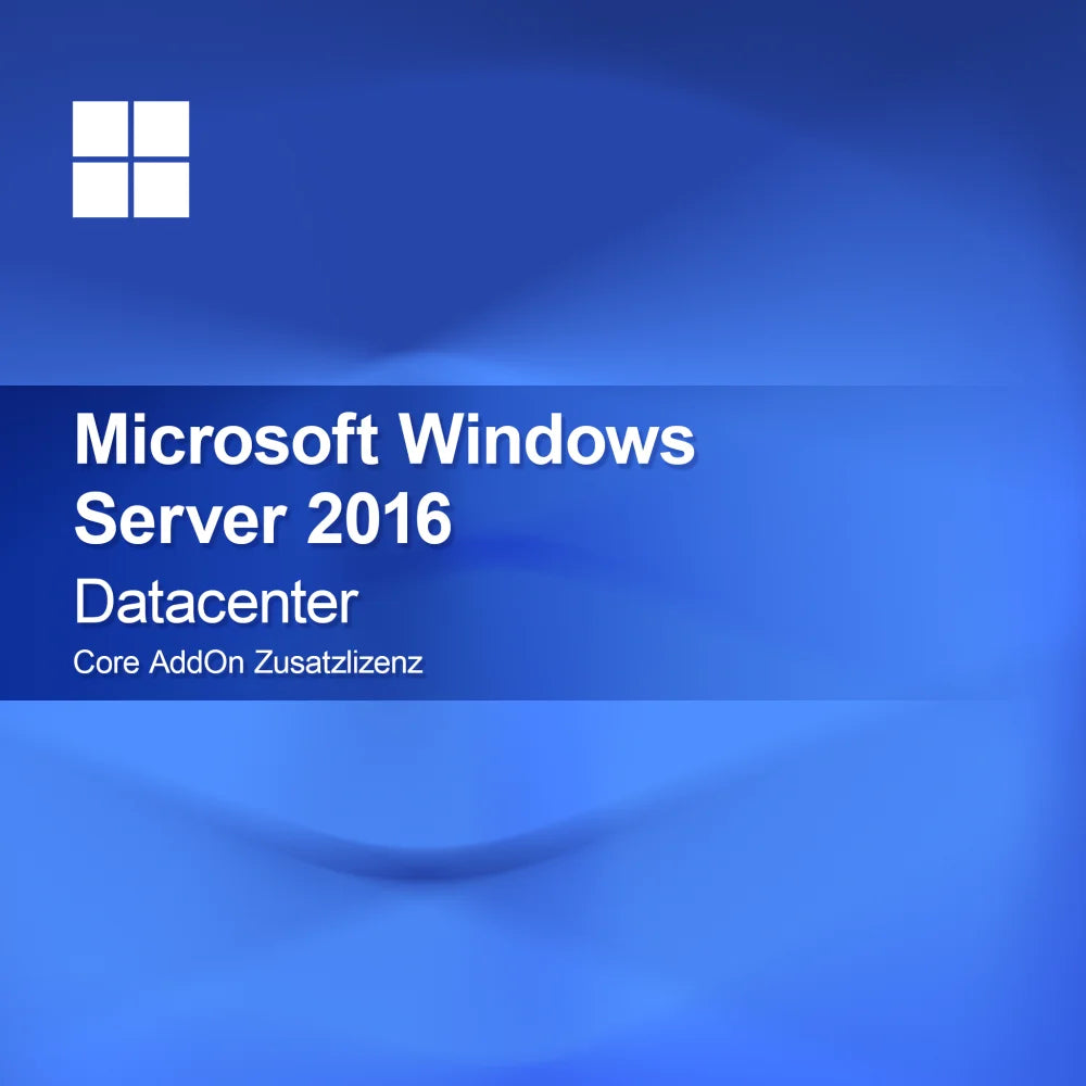 Microsoft Windows Server 2016 Datacenter, Core AddOn licence supplémentaire