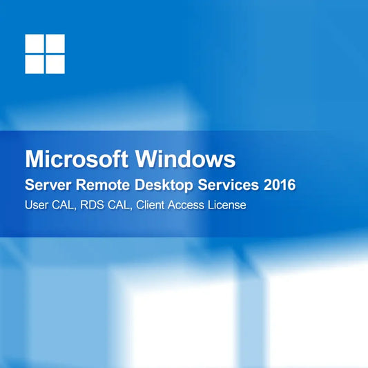 Microsoft Windows Server Remote Desktop Services 2016 User CAL RDS CAL Client Access License