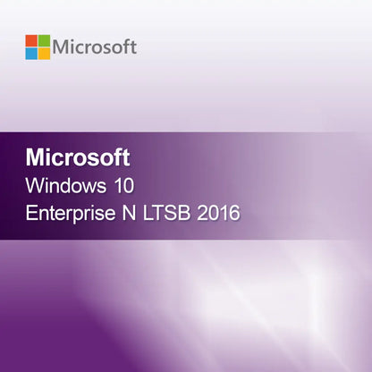 Microsoft Windows 10 Entreprise N LTSB 2016