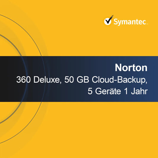 Norton 360 Deluxe 50 GB Cloud-Backup 5 Geräte 1 Jahr