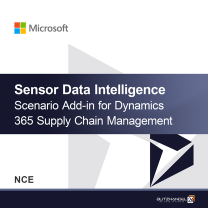 Doplňkový modul scénáře inteligence dat ze senzorů pro Dynamics 365 Supply Chain Management (NCE)