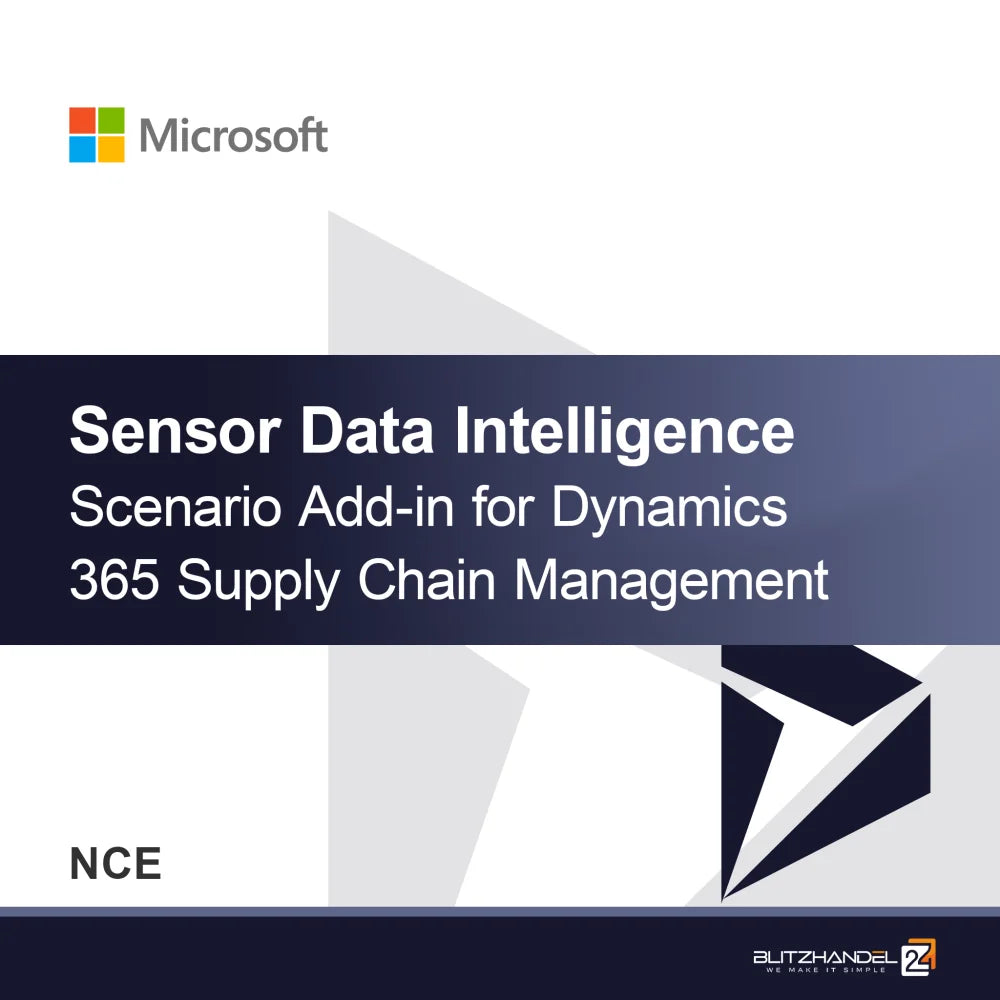 Sensor Data Intelligence Scenario Add-in for Dynamics 365 Supply Chain Management (NCE)